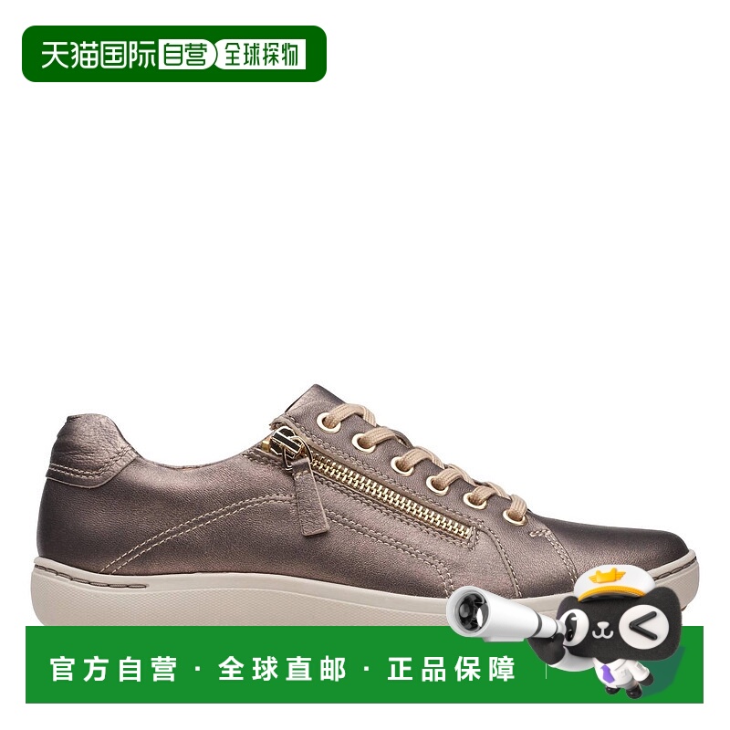 自营Women's Clarks Nalle Sneaker In Bronze - bronze 美国奥莱