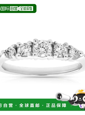 自营 vir jewels3/8 克拉总钻石 5 石戒指铂金 - 白色 美国奥莱直