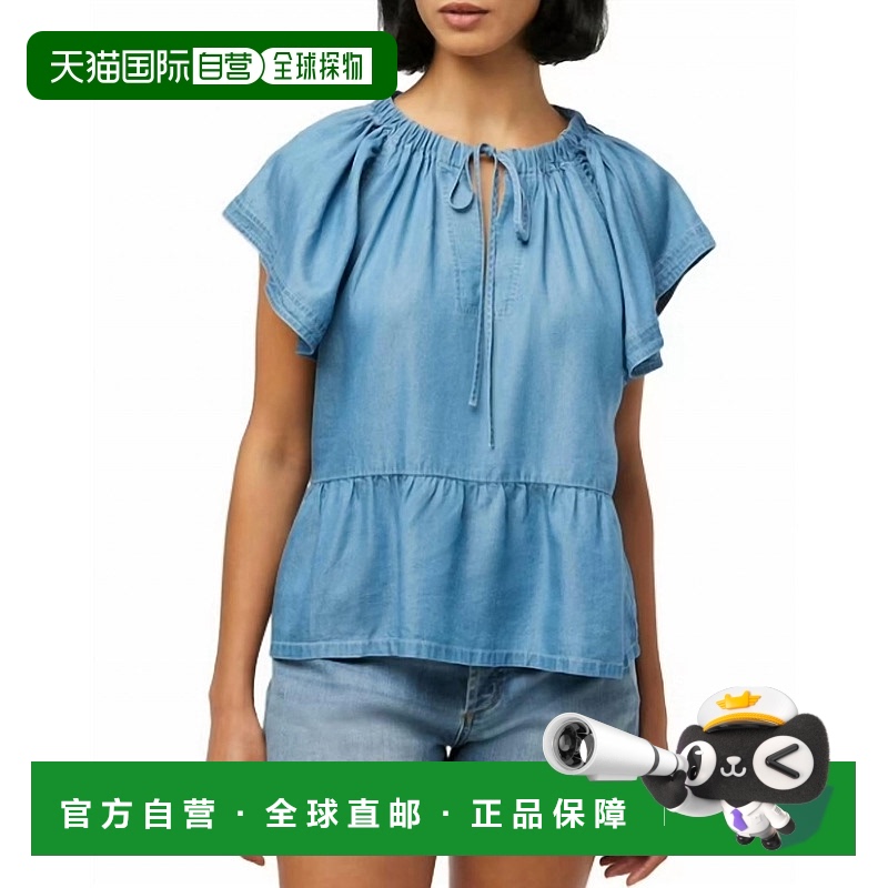 自营 joe's jeansAdelyn Chambray浅蓝色袖上衣 美国奥莱直发