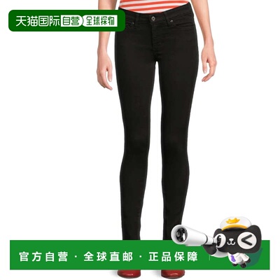 自营Women's Levi's 711 Jeans  Black Stretch Denim Skinny Leg
