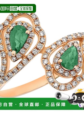 自营 diana m.14K 黄金 0.33 克拉钻石戒指 - 黄色 美国奥莱直发