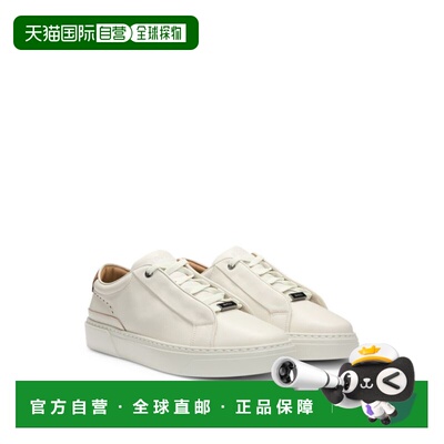 自营 bossGary白色翻毛皮后帮皮运动鞋 美国奥莱直发折扣