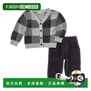 Cardigan Pant Set 美国奥莱直发 自营Splendid grey 2pc