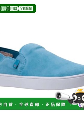 自营Men's Spenco Saylor Sneakers  Blue Leather Slip-On Comfo