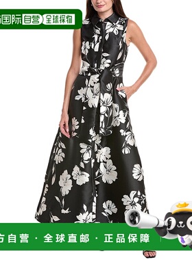 自营 Julia Jordan领带背心礼服-黑色 连衣裙长裙美国奥莱直发