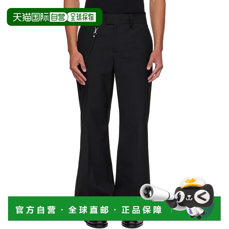 1h可退 香港直邮潮奢 Courreges 男士 黑色 Light Twill Bootcut