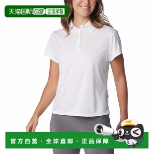 自营Columbia PFG潮汐Tee polo衫女白色UPF 50短袖KFC549-白色 美