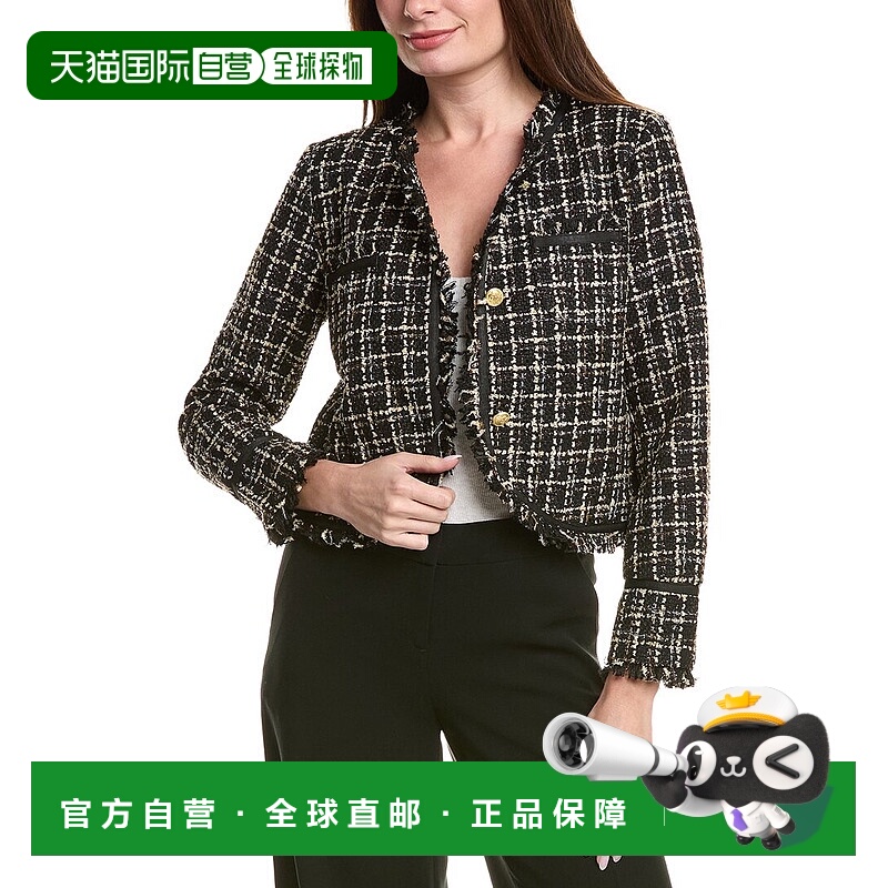 自营Nanette Nanette Lepore Boucle Jacket - black 美国奥莱直