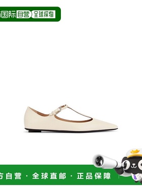 1h可退 香港直邮潮奢 The Attico 女士 灰白色 Juno 芭蕾鞋 250WS