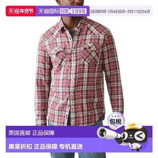 自营Faherty Artisan Twill Western Shirt - red 美国奥莱直发