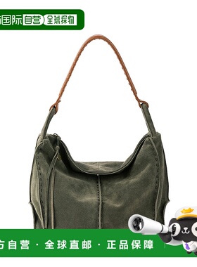 自营 the sakLos Feliz Hobo - 生态衬里绒面革 - 苔藓色 美国奥