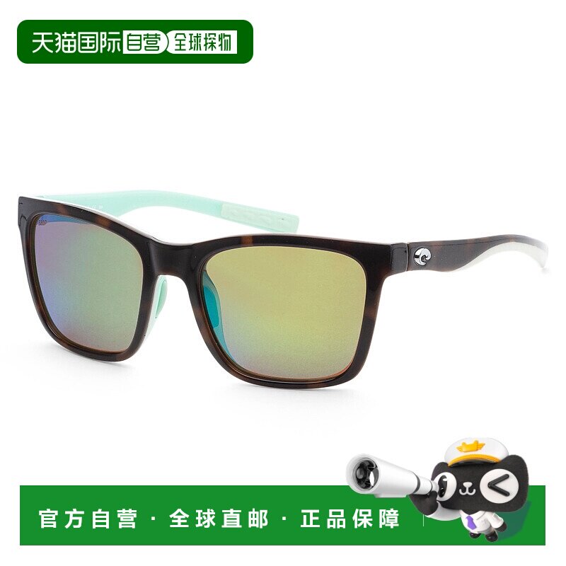 自营 Costa del Mar女式56毫米闪亮白色海泡沫太阳镜 美国奥莱直