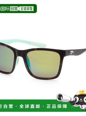 自营 Costa del Mar女式56毫米闪亮白色海泡沫太阳镜 美国奥莱直