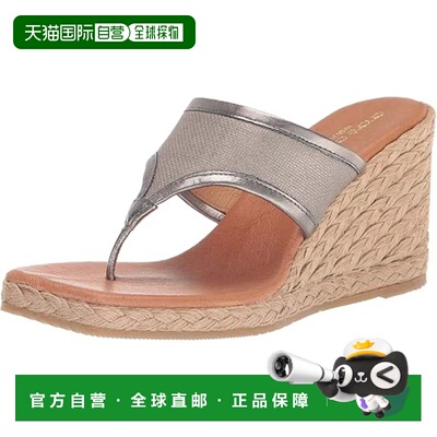 自营Andre Assous Arabella Sandals Women Metallic Taupe Slip