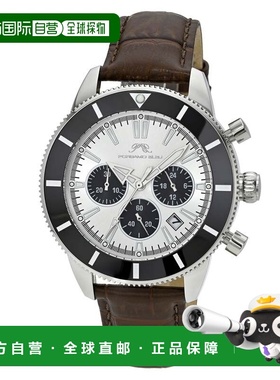自营Porsamo Bleu Men's Brandon Genuine Leather Watch 1012DBR