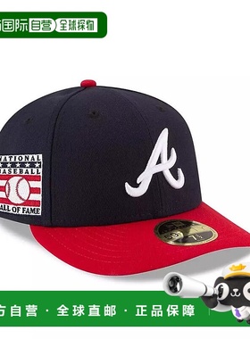 1h可退 【美国直邮】New Era 男士海军蓝 红色亚特兰大勇士队国家