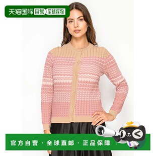 Sand 美国 自营yal yorkRose Cardigan pink Knit new Textured