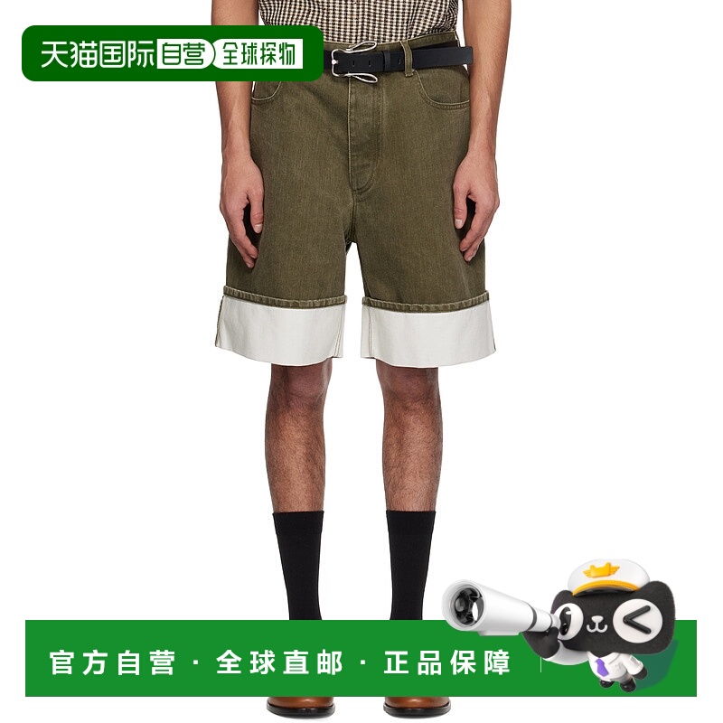 1h可退 香港直邮潮奢 Bottega Veneta 葆蝶家 男士 卡其色 Colore