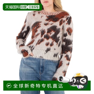 多色 McCartney女士多色豹纹圆领套头衫 美国奥莱 Stella 自营