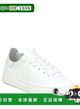 1h可退 【美国直邮】Sam Edelman女士时尚休闲鞋白色低帮皮革面料