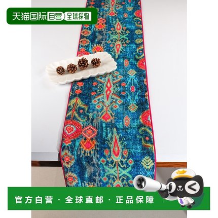 自营tiramisuImperial Indigo Dream Velvet Table Runner 美国奥