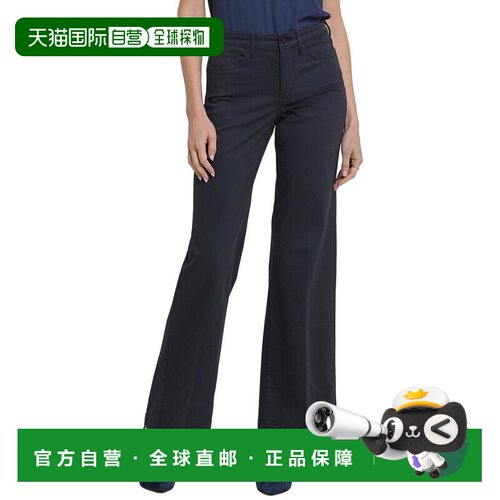 自营NYDJ Teresa Washed Black Wide leg Jean - washed black 美