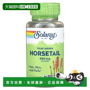 香港直邮Solaray,真实草本,问荆,440 毫克,100 粒素食胶囊