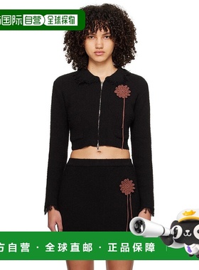 1h可退 香港直邮潮奢 Kijun 女士 黑色 Sun 针织衫 24PSW104B