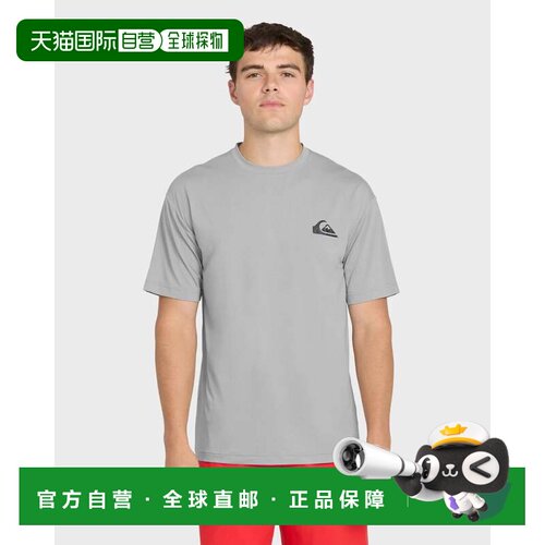 自营Quiksilver Everyday t恤男士灰色弹力短袖冲浪GBO 96-灰色