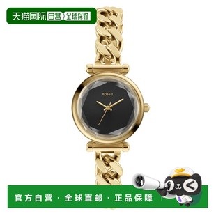 自营Fossil Women's Carlie Black Dial Watch - black 美国奥莱