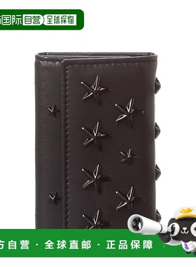 自营 Jimmy Choo Neptune 皮革钥匙包 - 黑色 美国奥莱直发