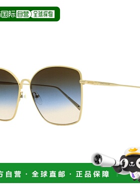 自营 Longchamp Women's Roseau Sunglasses LO117S 714 Gold 60m