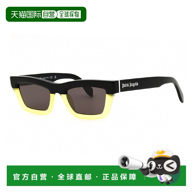 自营palm angels棕榈天使太阳镜猫眼全边，黑黄框和深灰色镜片Per