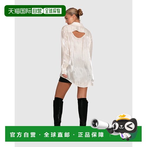 自营 belle & bloom回到你彩虹色衬衫-白色 美国奥莱直发
