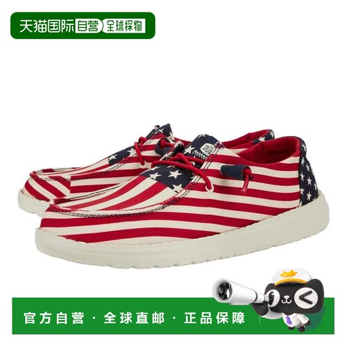自营Hey Dude Wendy Americana 41096-9cw女士多滑休闲鞋ZOGG3004