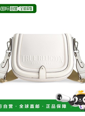 自营 True Religion 仿旧徽标牛仔马鞍包 - 白色 美国奥莱直发