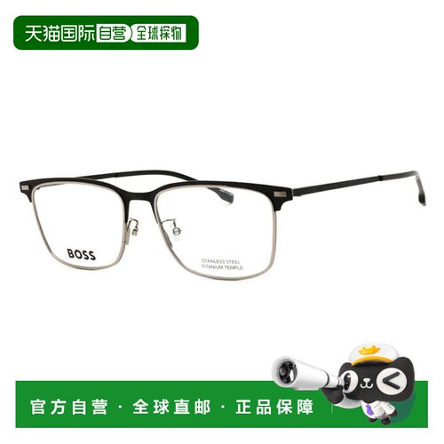 自营hugo bossBOSS 1224/F 0003 00哑光黑55mm-哑光黑 美国奥莱直