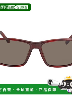 自营Salvatore Ferragamo Brown Rectangular 58 mm Men's Sungla