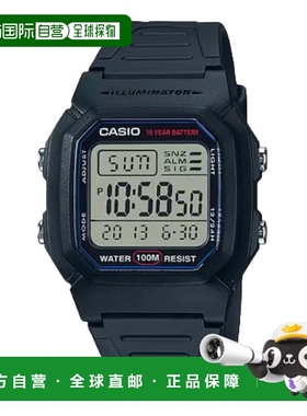 自营Casio Men's Water-Resistant Digital Watch with Black Str
