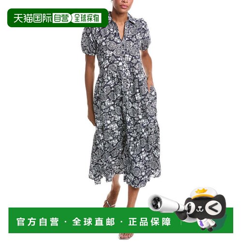 自营Jude Connally Lois Shirtdressing-海军 美国奥莱直发