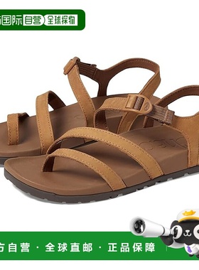 1h可退 香港直邮潮奢 chaco 女士 Lowdown 皮质缠带凉鞋  舒适时