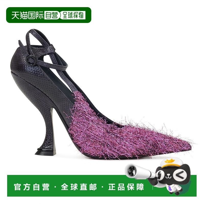 自营 lanvin富士丽塔105泵头-粉红色 美国奥莱直发高跟鞋单鞋