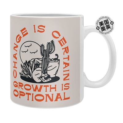 deny designsNick Quintero Growth Is Optional Coffee Mug - bl