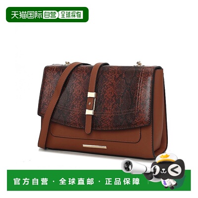 自营mia k collectionMia K的Melody女式斜挎包-干邑 美国奥莱直