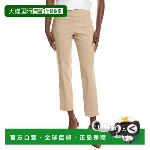 自营Jones New York Pull-On Wide Waistband Straight Ankle Pan