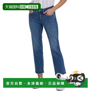 蓝色 斯蒂尔沃特湖脚踝裁剪牛仔裤 美国奥莱直发 NYDJ玛丽莲 自营