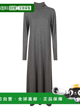 自营jil sanderRelaxed Fit Midi Dress With Mock Neck And Long