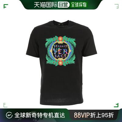 香港直发VERSACE 范思哲 黑色棉男士T恤 A79242 A224620 A008