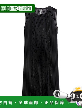 自营marina rinaldiDEVOTO-黑色 美国奥莱直发连衣裙