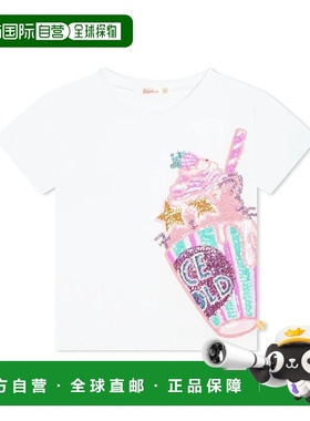 自营Billieblush Milkshake Graphic T-Shirt - white 美国奥莱直
